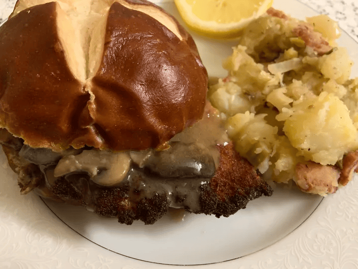 The Oma crispy chicken sandwich